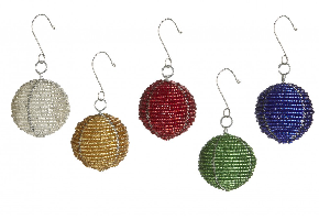 BEADED CHRISTMAS BALLS