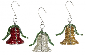 BEADED CHRISTMAS BELLS