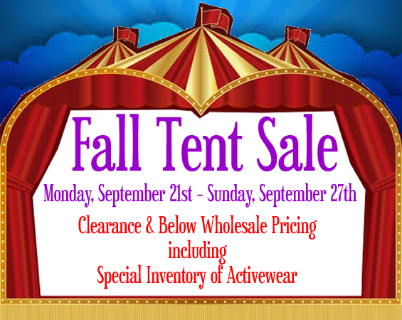 tent sale fall 2015