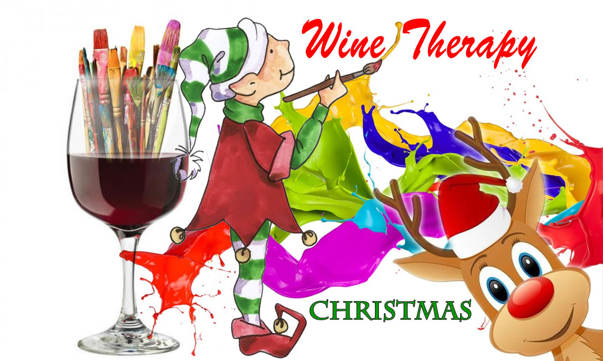 Christmas Wine Therapy's Sip & Paint (Session 1)