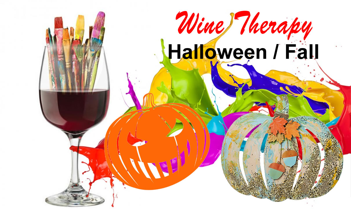 wine therapy halloween fall