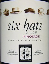 six hats pinotage 2009
