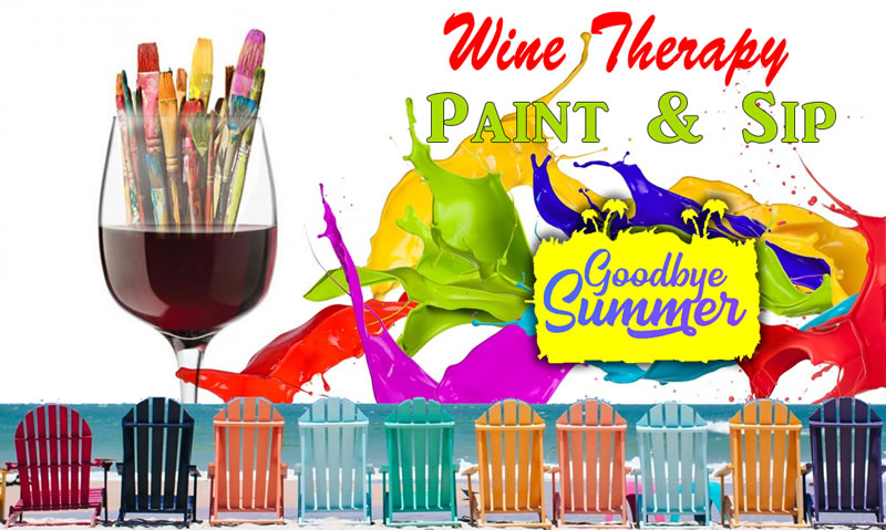 Goodbye Summer Wine Therapy Sip & Paint