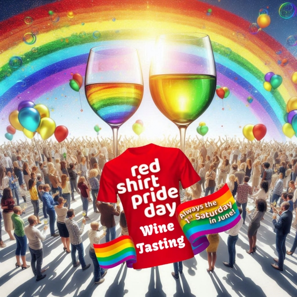 Pride Day Red Shirt Wine Tasting Party