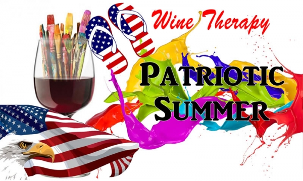 Patriotic Summer Wine Therapy Sip & Paint